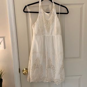 dolce vita halter dress with lace detailing